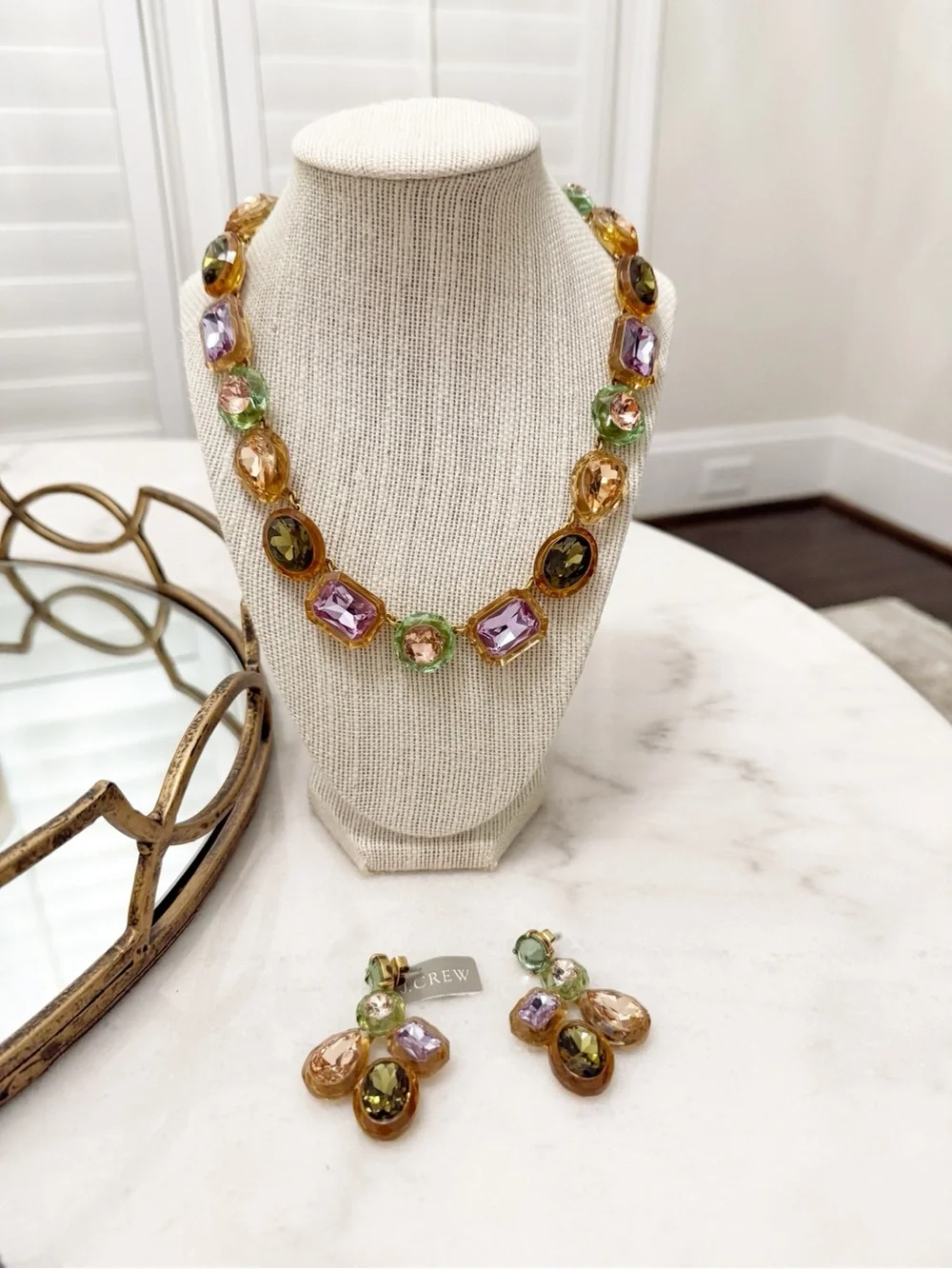 JCREW Jewel Box necklace and earrings set - Picture 2 of 7